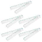 10Pcs Flexible Plastic Anti-Myopia Ruler School Clear Transparent Metric Ruler 15Cm 20Cm for Precise Drawing Classroom