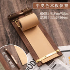 Vintage Sticky Note Clip Hanging Roll Paper Sticky Note No Sticky Ins Wind Board Note Blank Notepad Message Pad