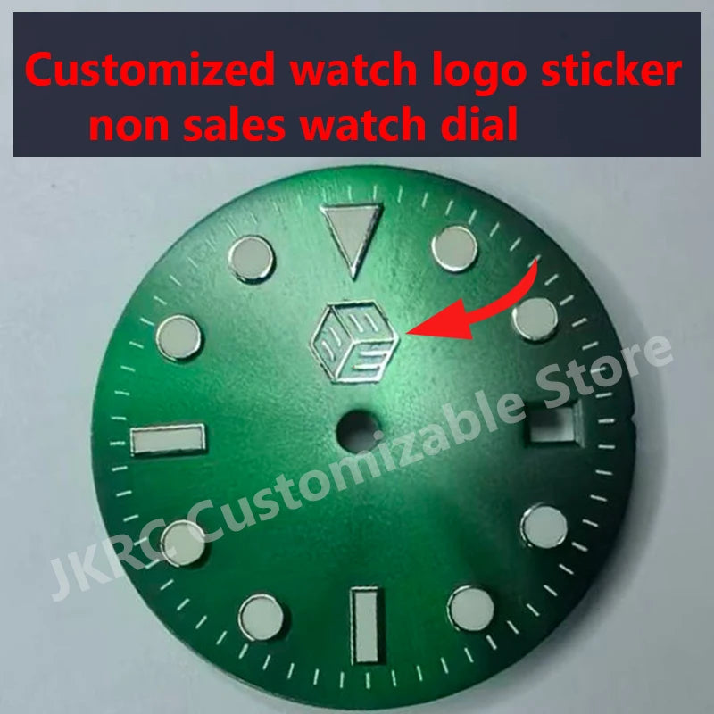 custom dial personalized brand color  metal transfer small  watch logo sticker