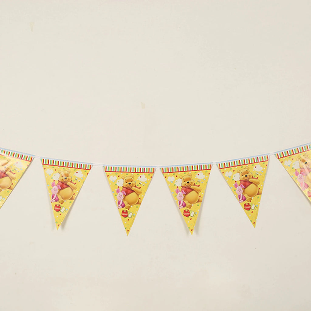 Winnie The Pooh Birthday Party Decoration Plates Napkins Table Cover Balloons Banner Baby Shower Serves 10 Guests Baby Shower