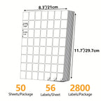 ESHANG Address Labels Sticker Paper for Laser/Ink Jet Printer Mailing Labels A4 White 56 Per/32 Per Sheet