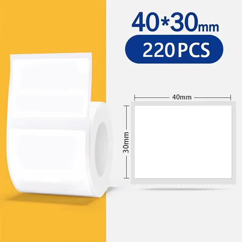 Portable Label Printer Mini Thermal Printe Self-adhesive Inkless 12-58mm Label For School/ Home/ Office/Supermarkets/ Warehouses