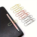 3 multifunctional pen clip love paper clip pen button notebook accessories fixed seat school office stationery organizer