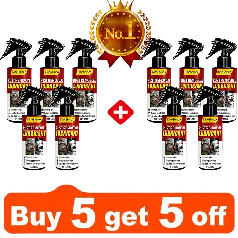 Large Capacity Powerful Car Rust Remover Spray - Exhaust/Wheel Care, Metal Powder Remover.