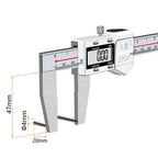 90 Degree Precision Electronic Stainless Steel Boring Special Caliper Inner Diameter Measurement Tool Aperture Digital Caliper