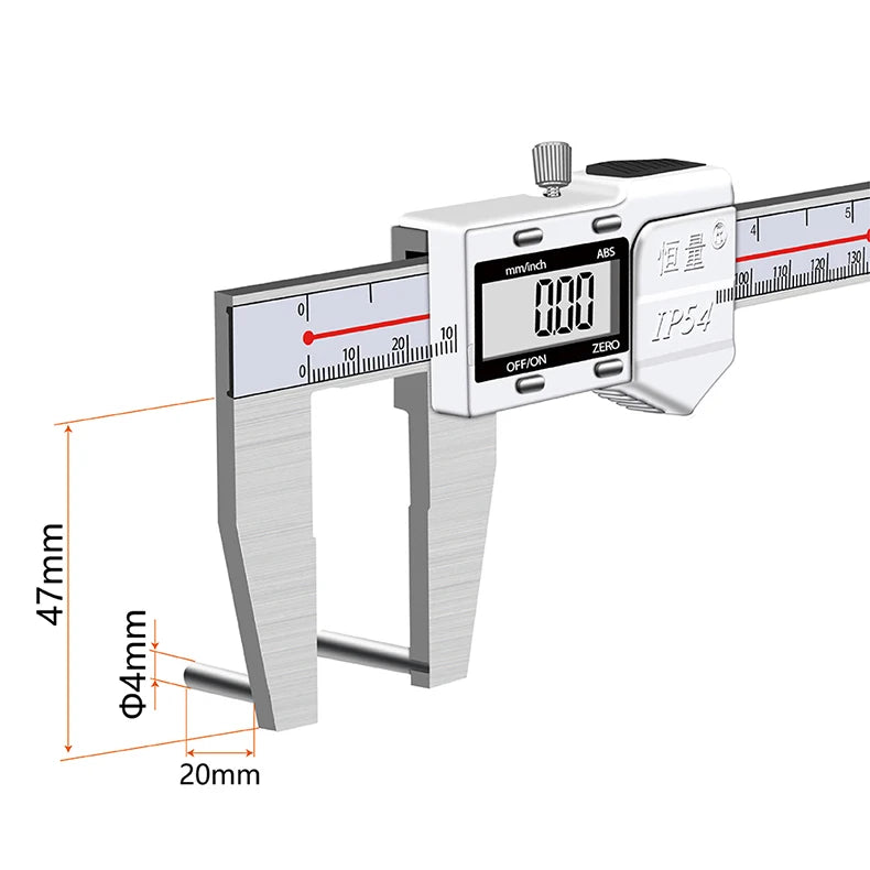 90 Degree Precision Electronic Stainless Steel Boring Special Caliper Inner Diameter Measurement Tool Aperture Digital Caliper