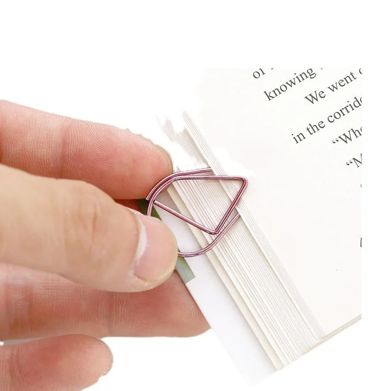 50PCS Adorable Metal Decorative Paper Clips Cute Note Diary and Binder Clips for Stationery Lovers HXZ03