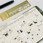Japanese Cat Template Hand Account Multifunctional Ruler Ruler Cat Pattern High Aesthetic Value Gift Giving