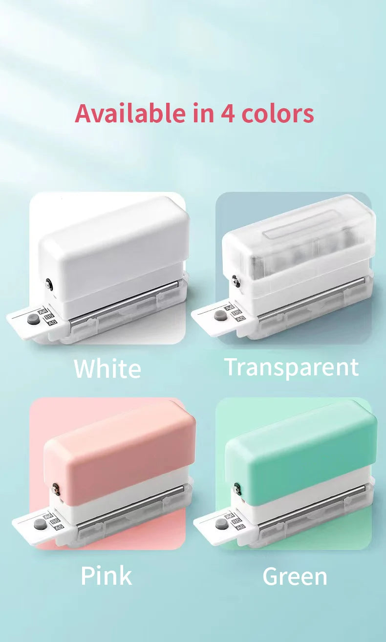 New 6 Holes Hole Puncher A4 A5 B5 Loose Leaf Paper Hole Punch Standard Hole Punch DIY Office Binding Tool Office School Supplies