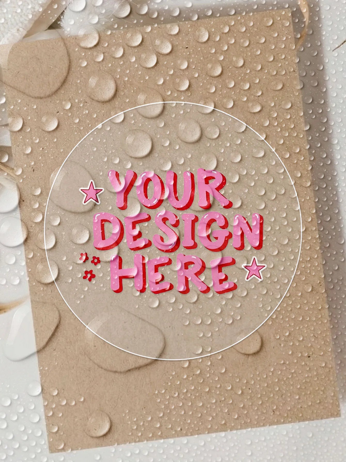 1/36/120-Piece Custom PVC Waterproof Labels – Clear & Waterproof Versions, Personalized for Parties, Packaging