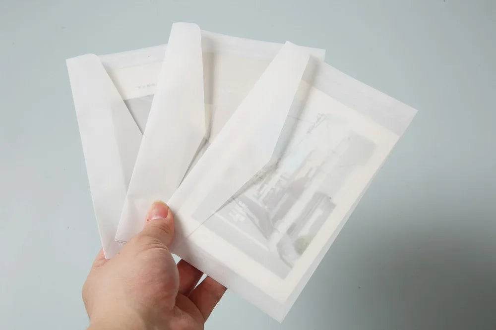 50pcs/lot Translucent Envelopes European Sulfuric Acid Paper Envelope for Wedding Invitation Business Supplies Giftbox Storage