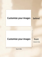 200pcs Custom Matte Paper Cards Logo Pictures Personalized Business Thank You Invitation Office School Gifts