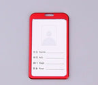 Aluminum Alloy Card Cover Case Women Men Work Name Bank ID Card Holders Business Badge Case Credit Card Badge Case Bag Pouch