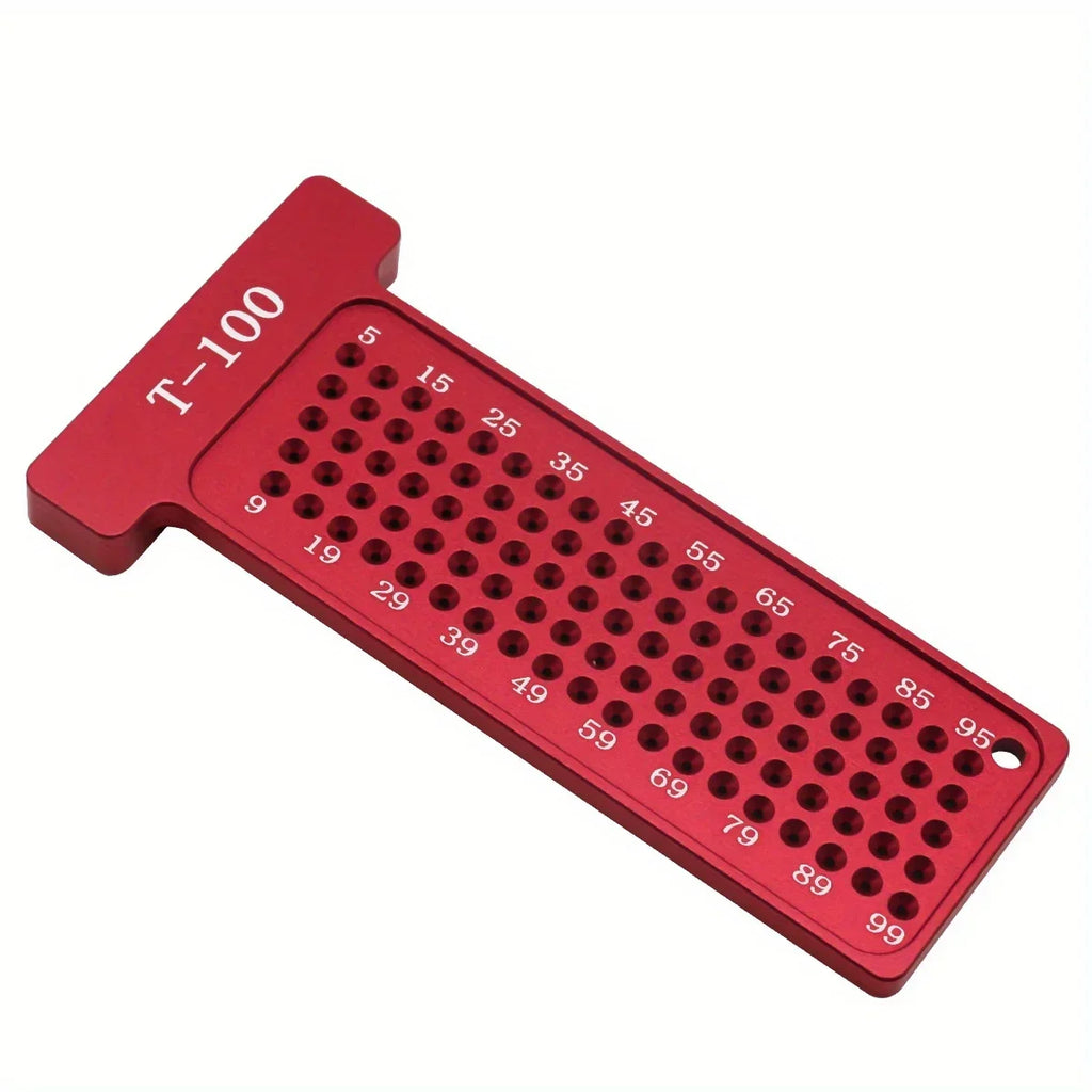 Aluminum T Square Marking Gauge Right Angle Protractor Dual Scale Woodworking Carpenter Layout Scribing Ruler