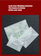 50pcs/lot Blank Translucent Envelope for Invitations Postcards European Giftbox Message Card Letters Business Wedding Envelopes