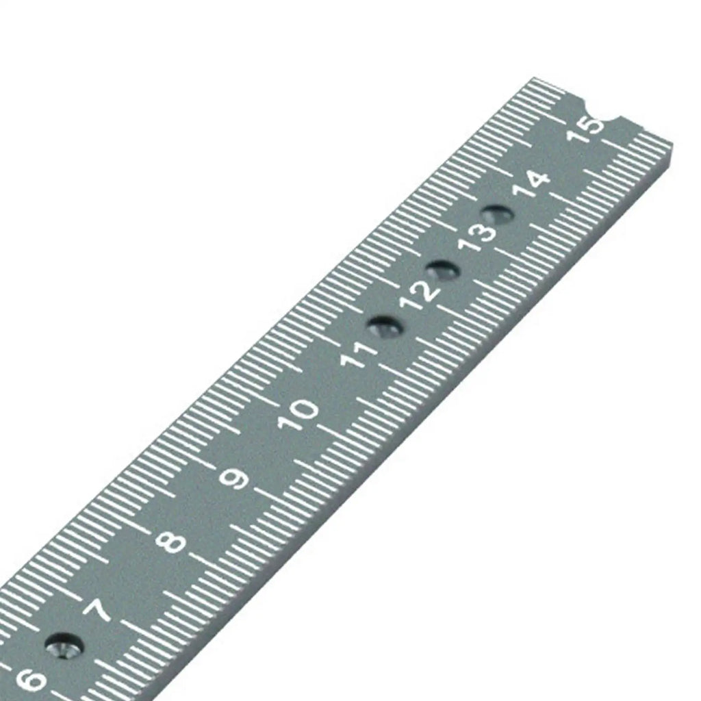Aluminum Alloy Fusion T Square High Precision for Drafting Metal Woodworking Layout with Scale and 90 Degree Reference