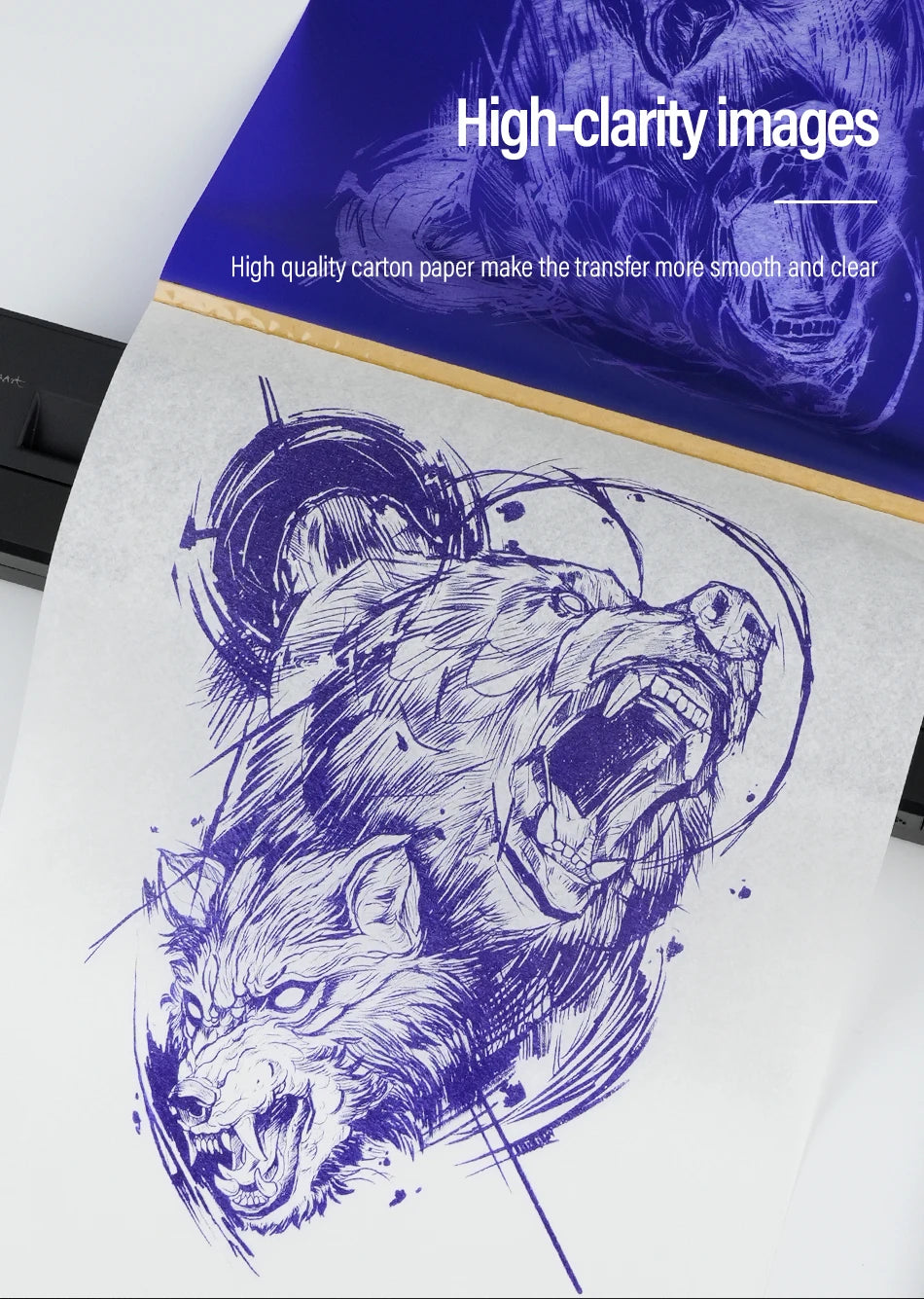 20/100pcs Tattoo Transfer Paper Carbon Thermal Stencil 4 Layered Sheet Tattoo Paper Copy Paper Tracing Paper for Tattoo Supplies