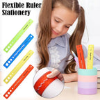 30CM Flexible Ruler Foldable PP Material Eco Friendly Safe for Students Math Drawing Crafts Measurement School Office Supplies
