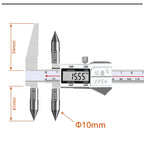 Edge-Center Distance, Center Distance, Digital Caliper, Cone Probe Hole Distance, Centerline Caliper, Edge-To-Hole Measurement