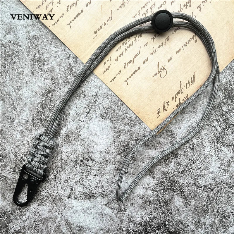 Lanyard Heavy Metal Keyring Adjustable Keychain Handmade Credential Holder Mobile Phone Hanging Neck Strap Anti-lost Key Chain