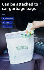 Self-Adhesive Disposable Trash Bag Thicken Waterproof Garbage Bag Leak-Proof Rubbish Storage Bag for Car/Home/Office
