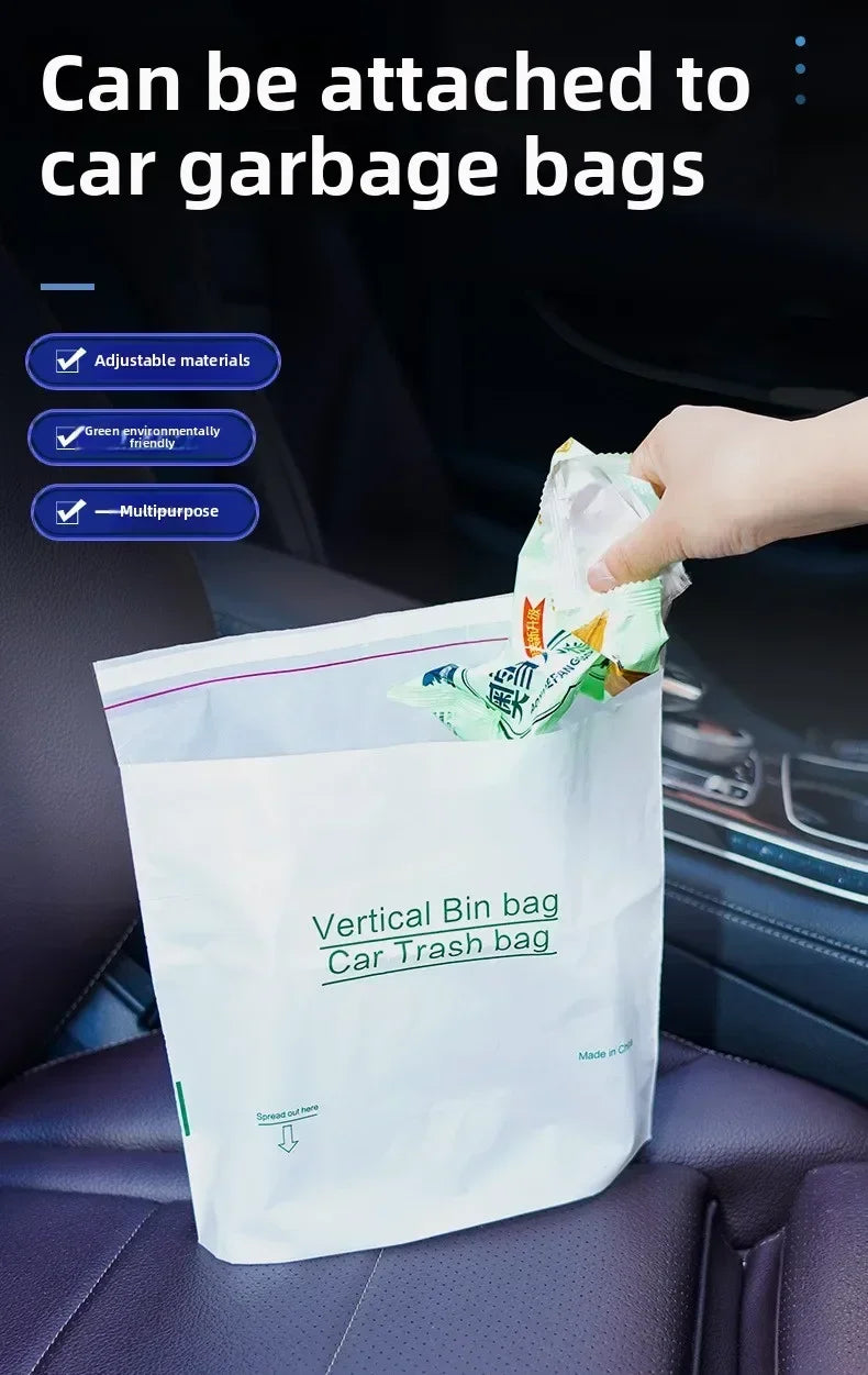 Self-Adhesive Disposable Trash Bag Thicken Waterproof Garbage Bag Leak-Proof Rubbish Storage Bag for Car/Home/Office