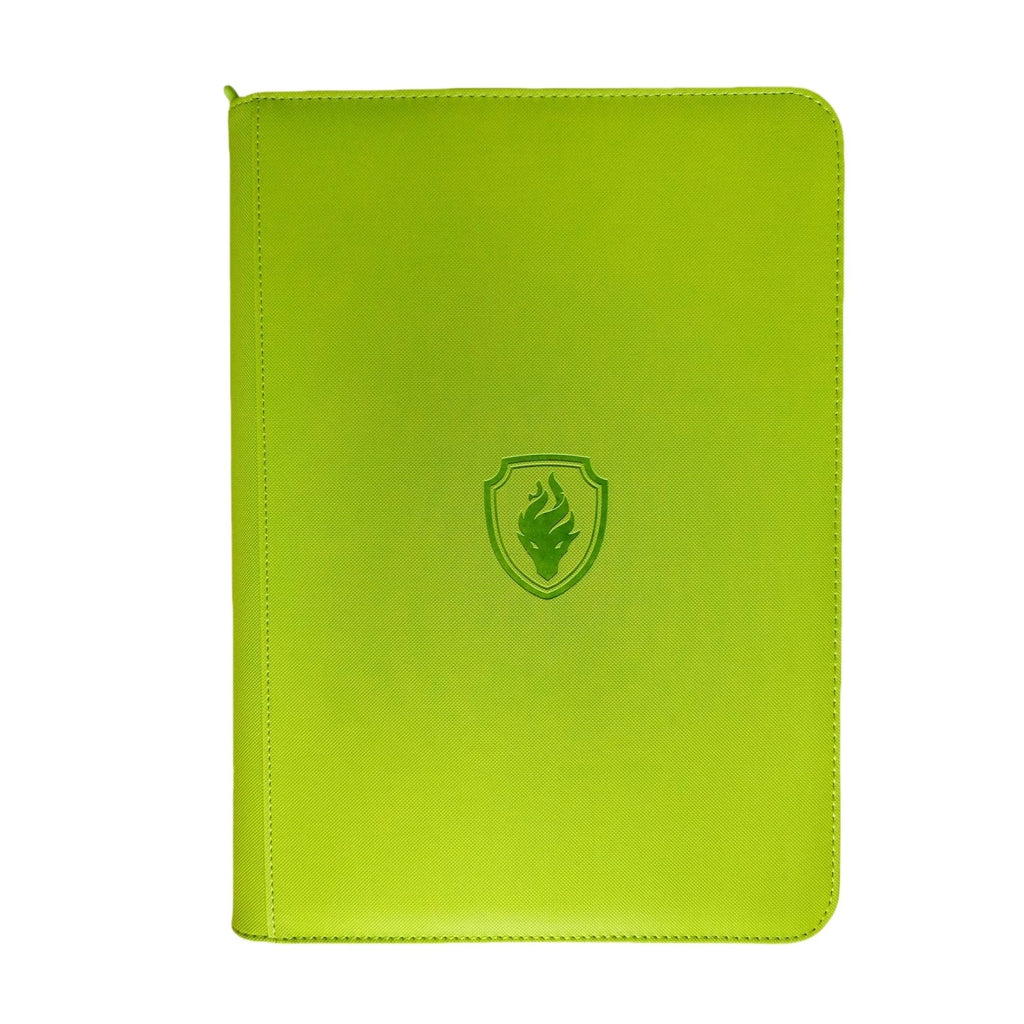 9 Pocket Zipper Card Binder, 360 Trading Card Holder Book, Premium PU Cover Zip Binder for Cards, Durable Side Loading Card