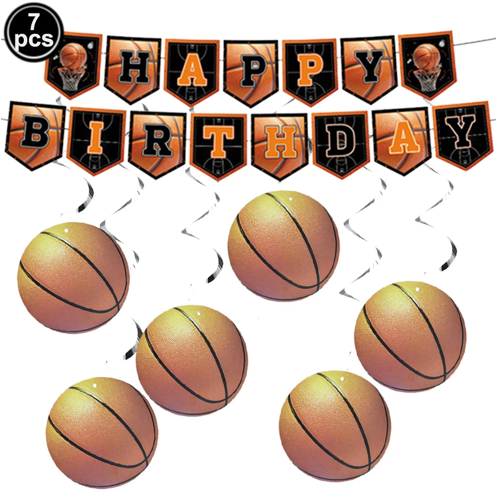 Basketball Tablecloths Basketball Party Decorations Rectangular Plastic Table Cover Boys Basketball Theme Birthday Party Supplie
