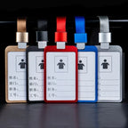 1 Pcs Aluminum Alloy Card Cover Case Bank Business Work Card Holder with ABS Retractable Badge Reel Credit ID Card Badge Bag