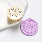 Star Sky Lotus Rose Pattern Wax Seal Stamp Retro Sealing Wax Stamp Replace Head Flowers Leaf Decorate Gift