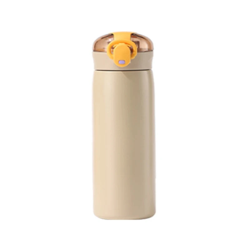 Stainless Steel Insulated Cup Double-Wall Vacuum Cup 320/460ML Leak-Proof Thermal Water Bottle With Straw For Home Outdoor Sport