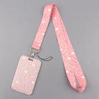 Heart Credential Holder Minimalist Style Lanyards for Key Neck Strap For Card Badge Gym Keychain Keyring Accessories Gifts