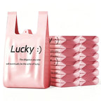 200pcs Heavy Duty Vest Trash Bags with Handles, Thick Disposable Plastic Garbage Bags for Home Bathroom & Kitchen