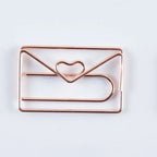 10pcs/set Metal Paperclips Multiple Cartoon Heart Animal Styles Paper Clip Book Scrapbook Planner Page Bookmark Binder Clip