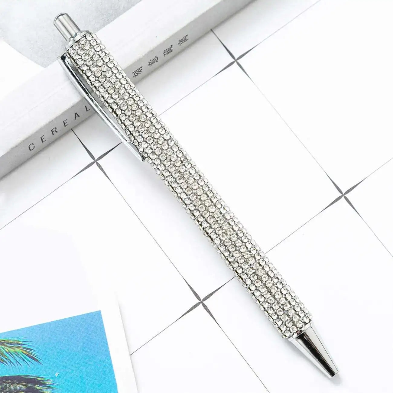 1 Piece Lytwtw's Ballpoint Pen Luxury Rhinestone Cute Wedding Rose Gold Metal Stationery School Office Supply High Quality Pens