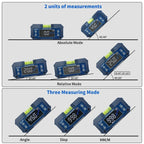 SHAHE Rechargable Digital Protractor Inclinometer Digital Angle Finder Level Box Angle Measuring Tools