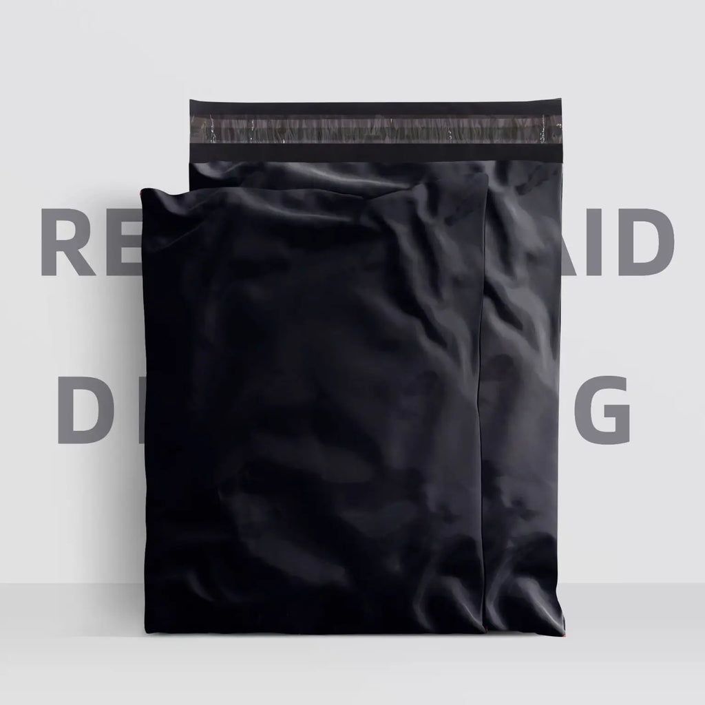 Environmentally friendly custom printing logo, luxurious matte white plastic mailing envelope, polyethylene shipping bag 50pcs