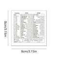 1 Set Vinyl Self-adhesive Keyboard Shortcut Stickers | Quick Reference for Windows, Excel and Word, Office Software