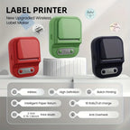 Portable Label Printer Mini Thermal Printe Self-adhesive Inkless 12-58mm Label For School/ Home/ Office/Supermarkets/ Warehouses