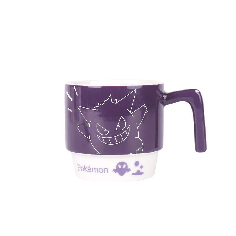 SHUNXIANG Pokémon Ceramic Mugs Coffee Cup Snorlax Stackable Kawaii Anime Boy Girl Breakfast Milk Juice Cup Ceramic Coffee Cup