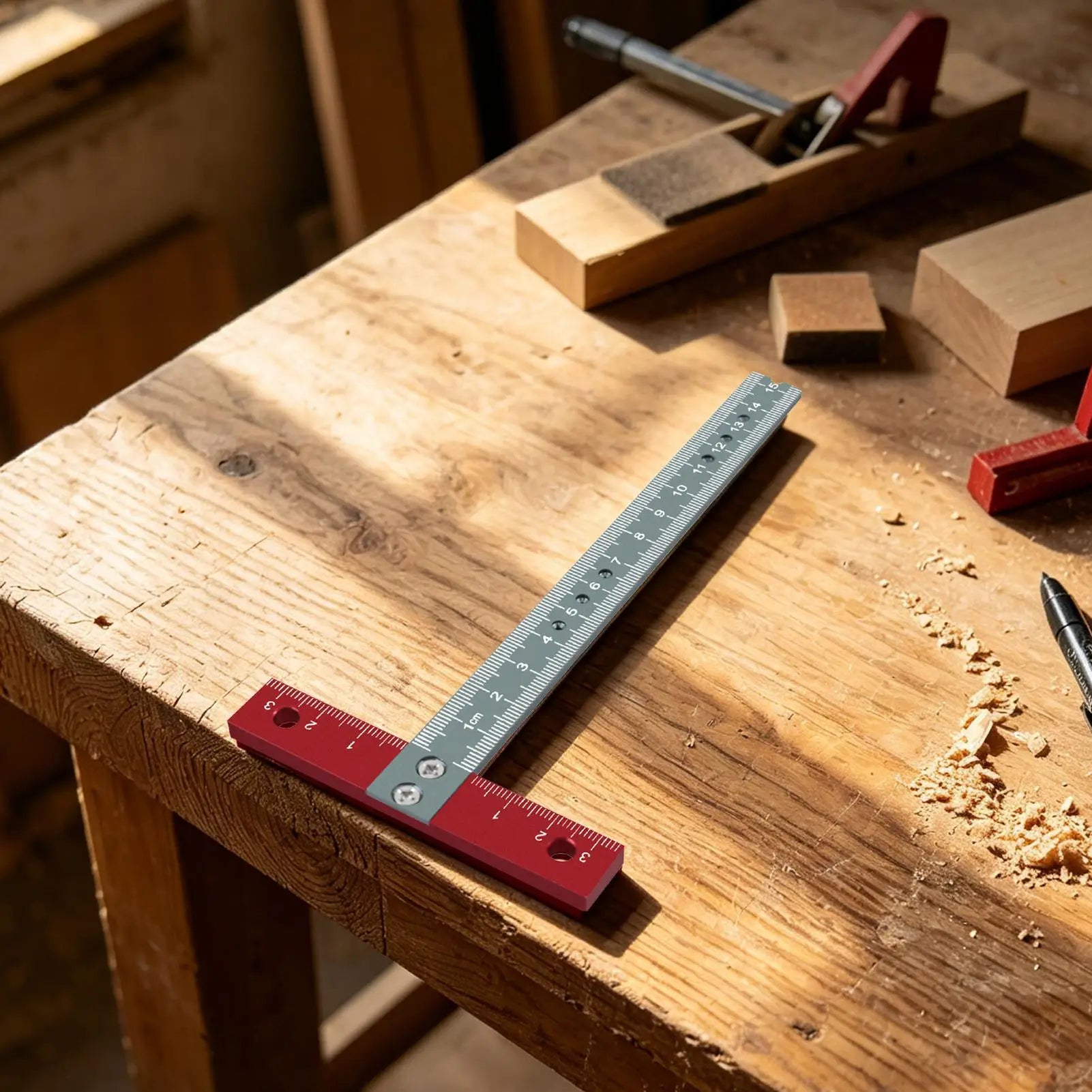 T Square Ruler T Shape Right Angle Framing Positioning Ruler Tool Precision Framing Square For Woodworking Carpentry Industry