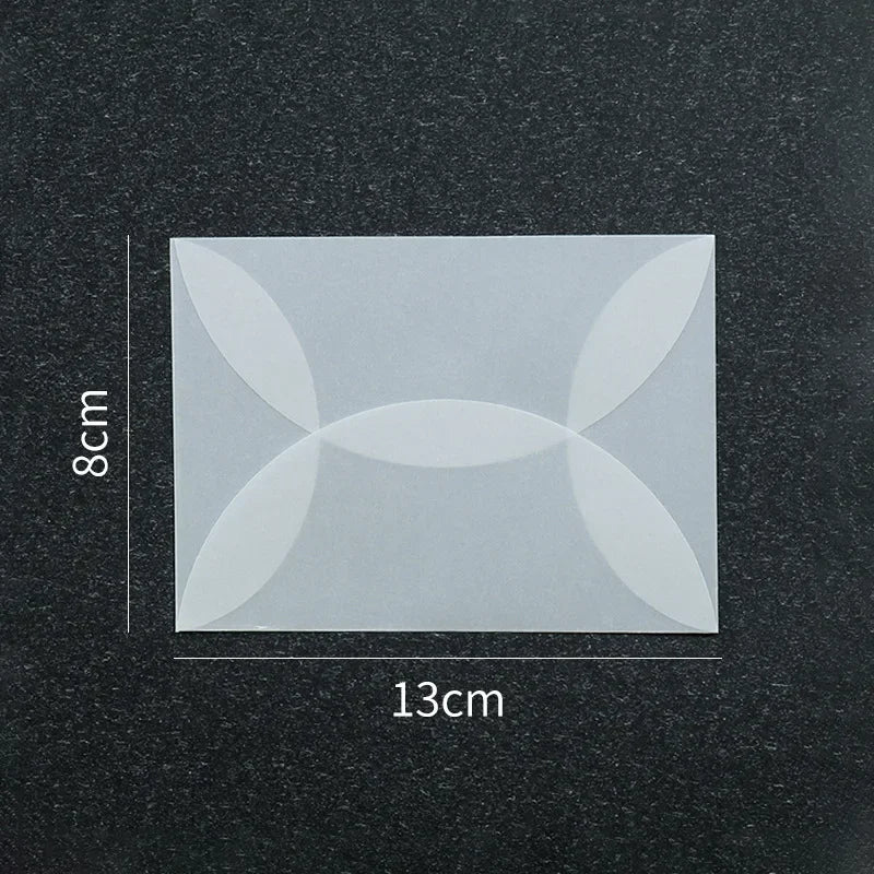 50pcs/lot Blank Translucent Envelope for Invitations Postcards European Giftbox Message Card Letters Business Wedding Envelopes
