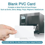 50pcs High Glossy Blank PVC Business Card Design Logo Name Thank You ID Card Waterproof and Double Sided Printing NOT NFC Cards