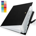 Accordion File Organizer 8 Pockets Expanding File Folder with Labels A4 Letter Document Paper Organizer for School Office