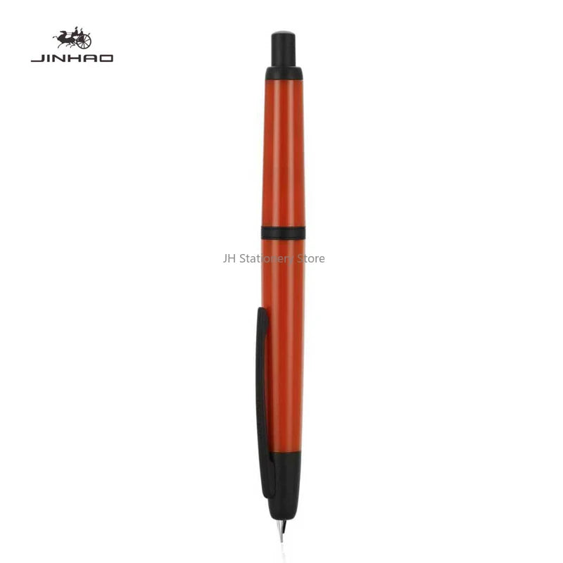JINHAO 20 Press Fountain Pen Retractable EF/F Nib Plastic With Clip School Supplies PK 10 A1 Stationery Writing Ink Converter
