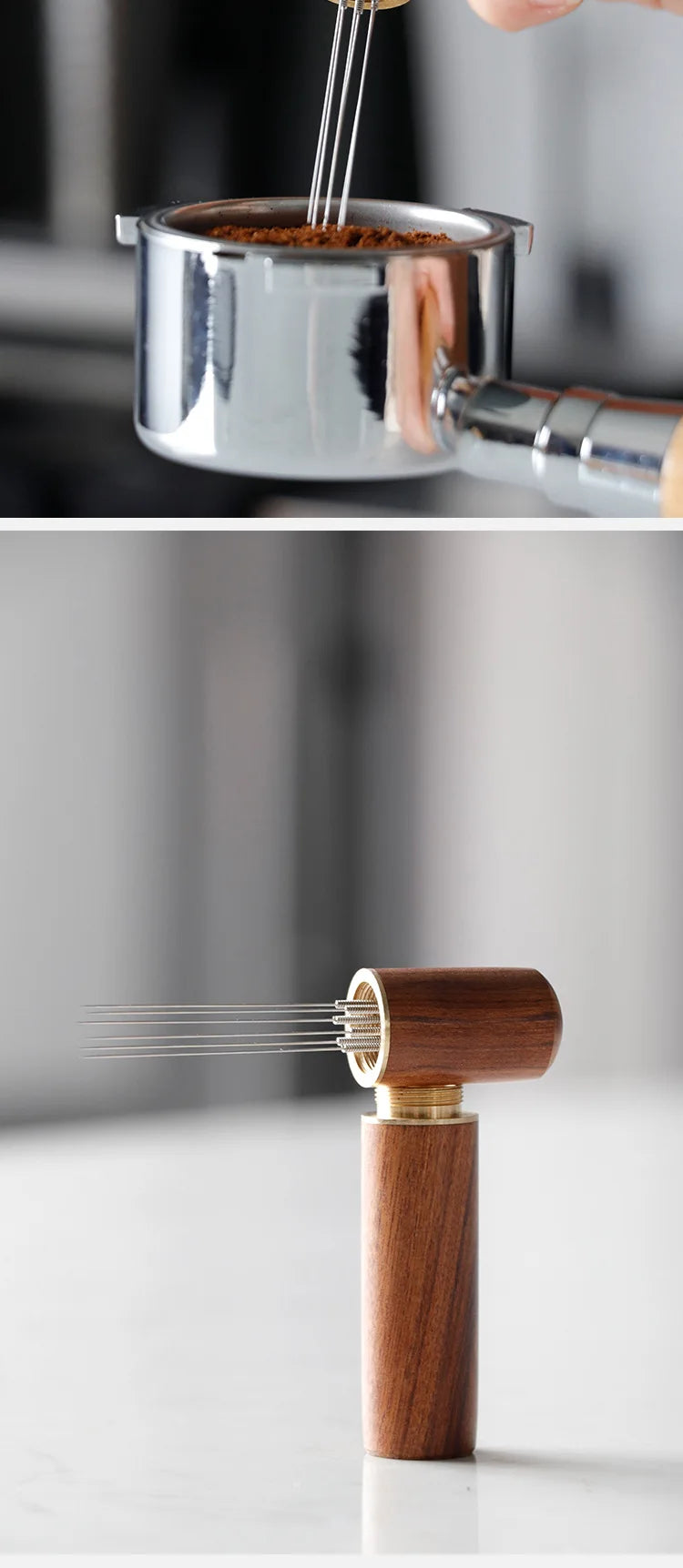 Coffee Tamper Needles Tools Espresso Coffee Stirrer Coffee Stirring Tool 6 Needles Cafe Stirring Barista Accessories