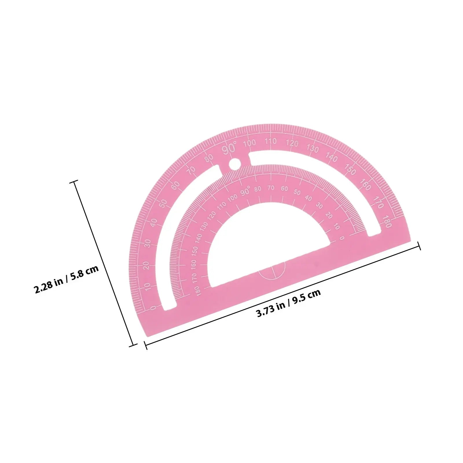 1Set Professional Multi-Functional Ruler Protractor Kit Geometry Measuring Tool for Classroom Office Home Architecture Drawing