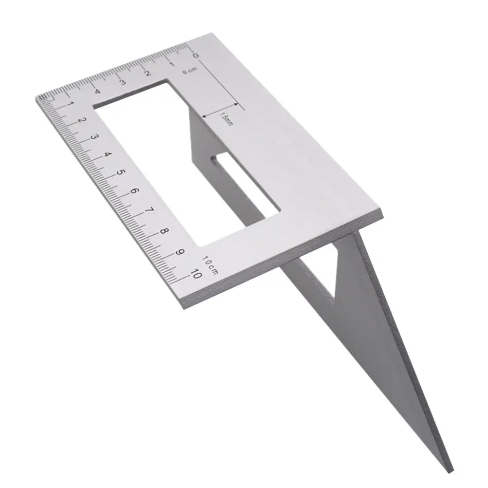 Aluminum Alloy T Ruler Right Angle 45 90 Degree Scribing Ruler Woodworking Measuring Tool Woodworking Scriber Vertical