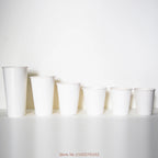 100pcs/pack 100ml Small Paper Cup White Coffee Cup Tea Milk Cup Disposable Party Supplies