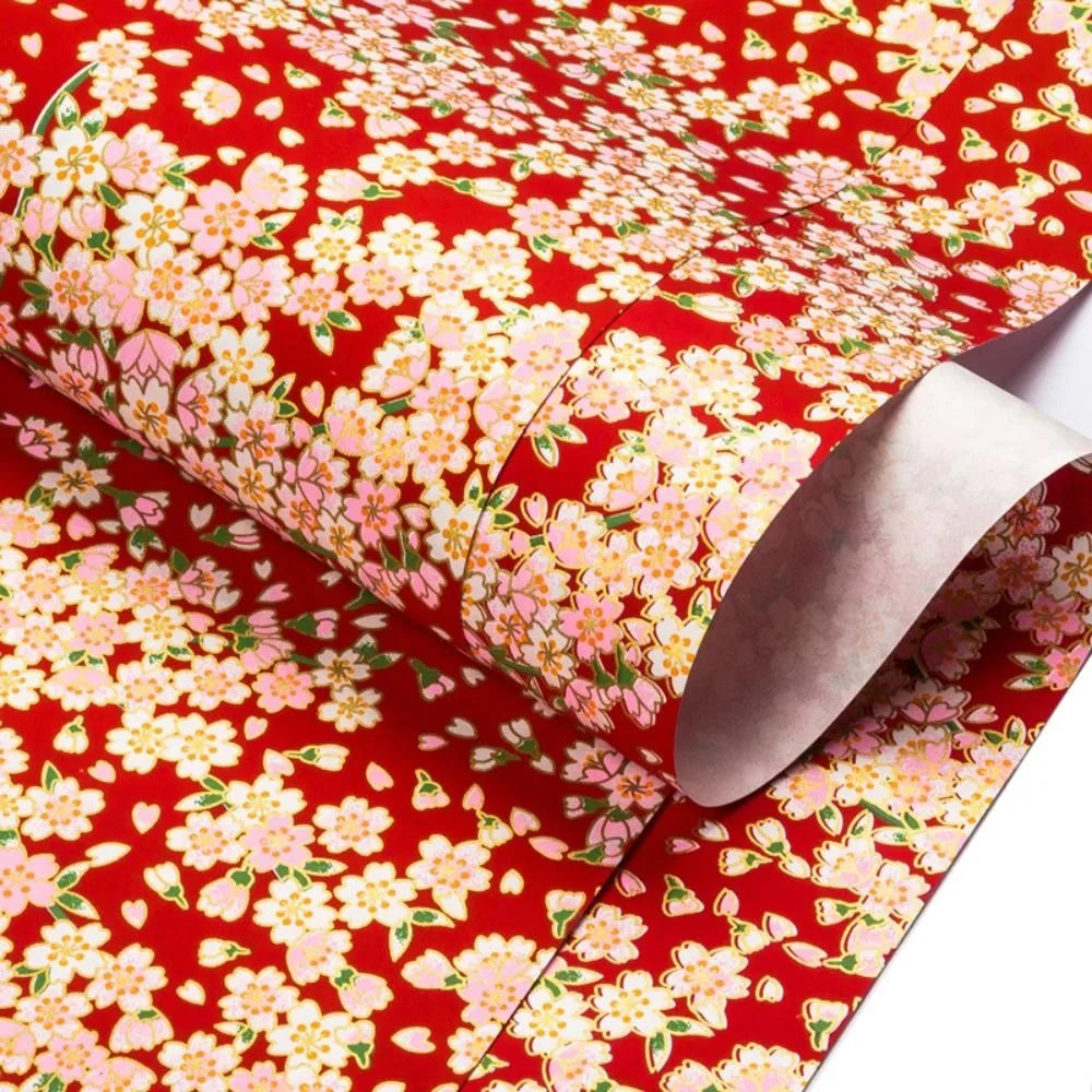 Art Material Japanese Style Gift Wrap Paper Sakura Pattern 42*58cm Origami Paper Paper-cut Folding Paper Paper Cutting
